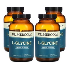 닥터머콜라 L-글리신 1 000 mg 180 캡슐(캡슐당 500 mg), 180정, 4개