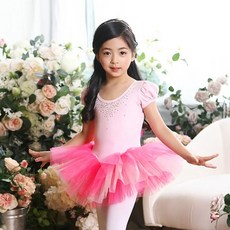 벨라걸즈 유아동발레복 유아 아동 키즈 여아 일체형 발레복 환타지아 핑크