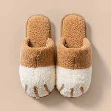 천송이 슬리퍼 고양이발 겨울 뽀글이
