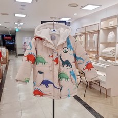 쁘띠앙팡 산본점 @24년 겨울신상 50%세일@ 가볍고 포근한 소재감으로 따뜻하고 편하게입는 디어다이노패딩점퍼에요^^ #남아들의 원픽 #공룡프린팅