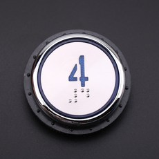플러그 글로우 1 블루 문짝 단추 롱 개폐 번호 KA313 호출 버튼 개 엘리베이터, [11] Number button 4, 1개
