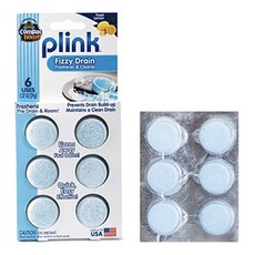 Compac Plink Fizzy Sink Drain Cleaner and Deodoriz Compac Plink Fizzy 싱크대 배수구 세척제 및 탈취제 주방 싱크대용 공기, Blue, 1개, 30.62g