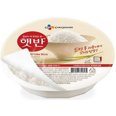 햇반 백미밥, 180g, 6개