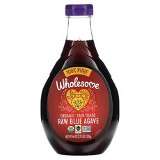 Wholesome Sweeteners 유기농 생 블루 아가베 1.25kg(44oz), Wholesome Sweeteners 유기농..., 1.25kg, 1개