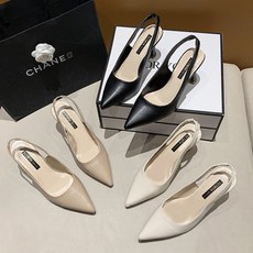 7.5cm 여성 슬링백 펌프스힐 3color 225mm - 250mm