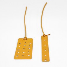 천연 베지터블 가죽 패널 천연 앵무새 장난감 DIY 재료 입질 뜯기, 길쭉이 가죽 패널, 1개
