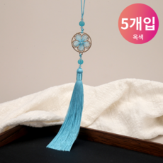 오피뉴 노리개 고급 꽃문양 한복노리개