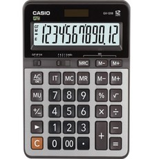 12자리 카시오 CASIO 사무용 일반 전자 대형 큰 계산기 GX-120B