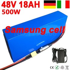 전기 자전거 배터리 48V 2000W 1000W 26Ah 20Ah 리튬 50A BMS 54.6V 5A 충전기, [10] 48V 18AH 500W(2A), 1개