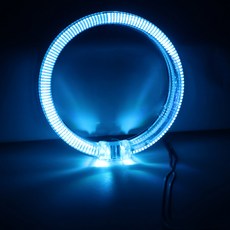 LED 광섬유 엔젤 아이즈 DRL Bixenon 프로젝터 렌즈 헤드라이트 헤일로 링 러닝 조명 드라이버 액세서리 개조, 04 Ice Blue_06 125mm, 1개