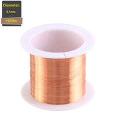 1-3 롤 구리 와이어 50g 0.1 ~ 1.5mm 자석 래커 에나멜 와인딩, [01] 0.1mm-650m, [01] 1Roll, 1개