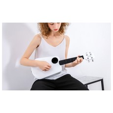 샤오미 우쿨렐레 전자기타 Xiaomi Populele 2 세대 스마트 우쿨렐레 U1 탄소 섬유 23 인치 소형 기타, Populele 2 세대 (흰색 페인_23 인치