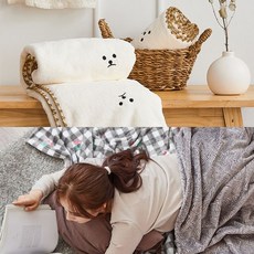 [천삼백케이] [아르페지오베이직] 보들보들 밍크코랄플리스 담요 택2(소형), 헤디 밍크담요(소형)