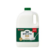 서울우유 대용량 플레인요거트 더진한 2.45L 무가당 그릭요거트 요플레 우유청년, 2.45L, 1개