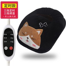 겨울에 발을 부탁해 발난로 온열 발히터 풋워머, 검은 개