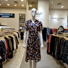 브러쉬랩디자인수채화플라워쉬폰아이미스유원피스