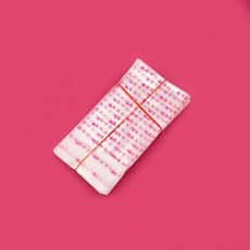 비즈톡 [Z-140-02]투명 비닐포장지 하트포장지 OPP접착 7x10cm 1묶음(200장)