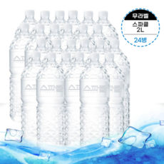 스파클2L 생수 제로웨이스트 무라벨 24병, 스파클2L 무라벨 24병