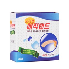 모아랩 매직밴드 일자형 36매/반창고/밴드
