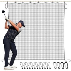 TOBWOLF 골프 연습 타격 네트 배리어 네트 골프 타격 네트를 위한 골프 생크 네트 부착 헤비 듀티 골프 네트 골프 야구 하키 축구를 위한 샌드백이 있는 골프 배리어, Golf Practice Hitting Net (10x, Golf Practice Hitting Net (10x