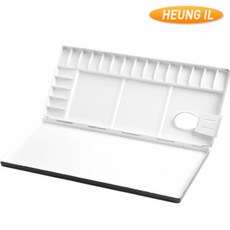 주일음샵_흥일 수채화파레트 알루미늄 20칸 NO.420 고급팔레트 학생용팔레트 준비물팔레트 수채화팔레트 가벼운팔레트*il하*il하, 히후*!, 히후*!