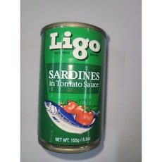 Ligo Sardines in Tomato Sauce 리고 사딘스 토마토 소스, 5개, 155g