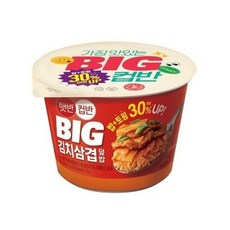 햇반컵반 BIG 김치삼겹덮밥, 325g, 6개