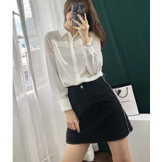 주닉스 여자와이셔츠 여자셔츠 미시남방 리넨남방 넘다 화면이 광택감 가져오다 10 족 맛 16 엄 쌀 샌드워싱 크레이프드신