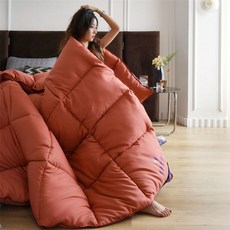 거위털 오리털이불 힐튼 이불 95% 봄 가을 두껍고 겨울 싱글 더블 기숙사 코어 담요, [04] 150X200cm  3kg, [04] D