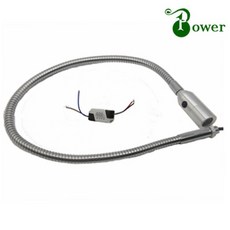 구즈넥 1W LED 공작 기계 작업 램프, 1w 30cm, silver 3000k, 1개