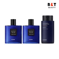 보닌 캐릭터 로열 블루 에멀전 140ml x2 + 토너 릴리프 샴푸 250ml, 1개 - 보닌로얄블루