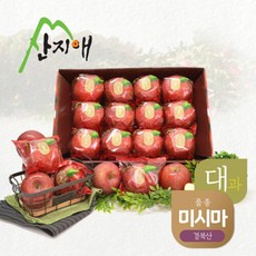 산지애 씻어나온 꿀사과 3kg 1box (대과) / 경북산 미시마 당도선별, 단품없음