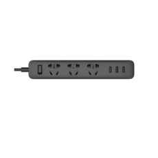 샤오미 100%정품 USB충전포트 3구멀티탭 블랙 고속충전 USB형 전세계 공용표준 콘센트 (신구랜덤발송), 1개,