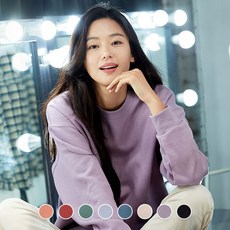 [지오다노] 320930 여 브러쉬드 테리 크루넥 풀오버 솔리드