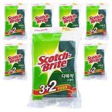스카치브라이트 다목적 수세미 소형, 5개입, 7개