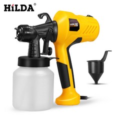 HILDA 400W 휴대용 전기 페인트스프레이건 해체 가능, 1개