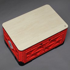 로안디자인 빅앤트 BIG ANT 캠핑 폴딩박스 48리터 에코보드 상판, 48리터상판 (자작나무컬러)