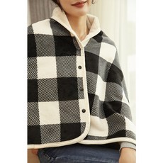 리버서블 후리스 블랭킷, 블랙체크