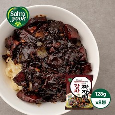 삼육 채식 감자짜장면 (8봉) 맛있는 봉지 채식 비건라면, 8개