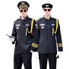제복 보안요원 패딩 경호 경찰 경비원 남자 여자 춘추복 보안복 스탠딩 코트 부동산 레지던스 호텔 매층 의전복 안보 세트