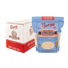 밥스레드밀 Bob's Red Mill Quick Cooking Rolled Oats 퀵쿠킹 롤드 오트 홀그레인 28oz(794g) x 4팩, 1개