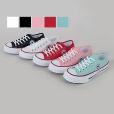 [A-G-C7 6목쵸코별] 여성 캐쥬얼화 블랙/화이트/레드/핑크/연그린 230 250mm