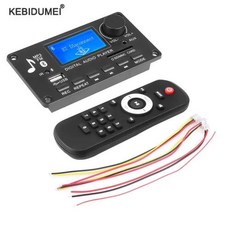 디빅스플레이어 DC 12V MP3 디코더 보드 앰프 자동차 라디오 수신기 mp3 플레이어 블루투스 USB SD 모듈 FM AUX 녹음 스피커, Large remote control - 차량용디빅스