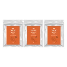 (1+1+1)아유르 천연 헤나 염색약 3개 묶음 세트, 3세트, 오렌지(100%헤나)