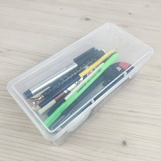 희재감성 사각 대용량 필통 필통 플라스틱 투명