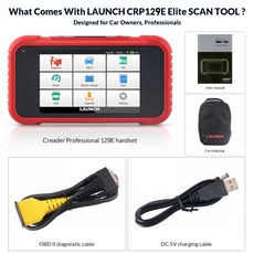 ABS SRS 진단 도구에서 X431 CRP129E obd2 스캐너 전문 엔지니어를 시작합니다. 이 도구는 5개의 리셋 기능이 있는 CRP129 obd 2 eobd 코드 리더기, CRP129E 시작, 1개