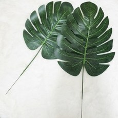 몰드몰 데코조화 - 뉴 몬스테라 _ 리얼 조화 야자잎 장식 인테리어소품 그린식물( 1pcs ), 중