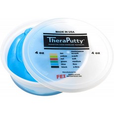 CanDo TheraPutty 표준 운동 퍼티 블루 : 강모 4 oz, 1