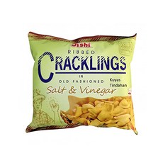 Oishi Cracklings Salt & Vinegar 오이쉬 크레클링 솔트 비니거, 1개, 50g - 씨잼킁