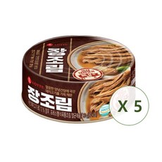 롯데푸드 장조림 통조림, 80g, 5캔